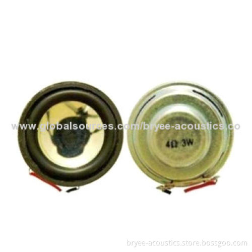 Micro Speaker, Measures 40.0 x 19.5mm, Full Range for Multimedia Devices